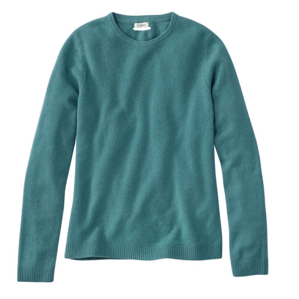 L.L. Bean Teal Crew Neck Sweater